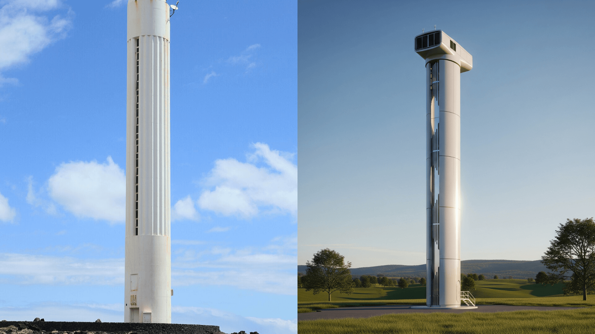 Windturbine zonder wieken